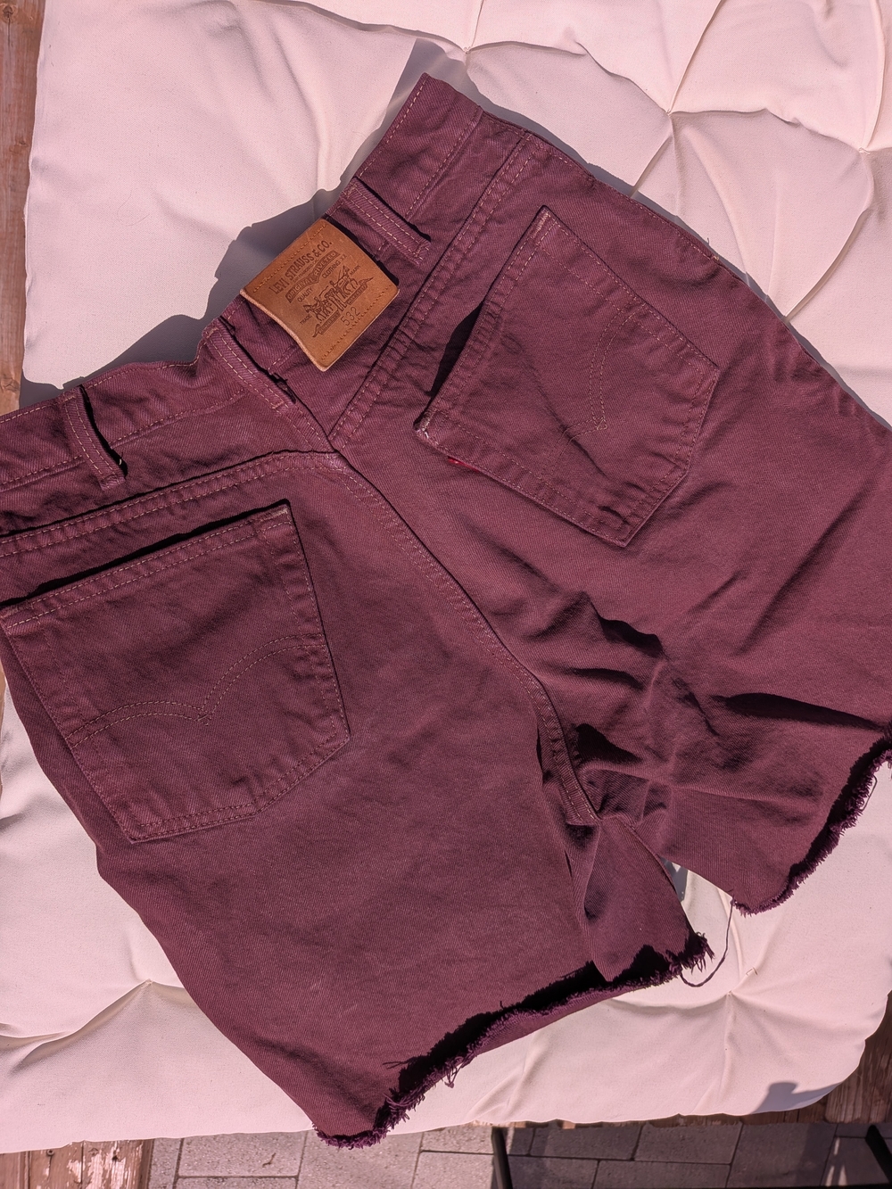 Levi's Women's Plum Cutoff Jean Shorts - Picture 6 of 9